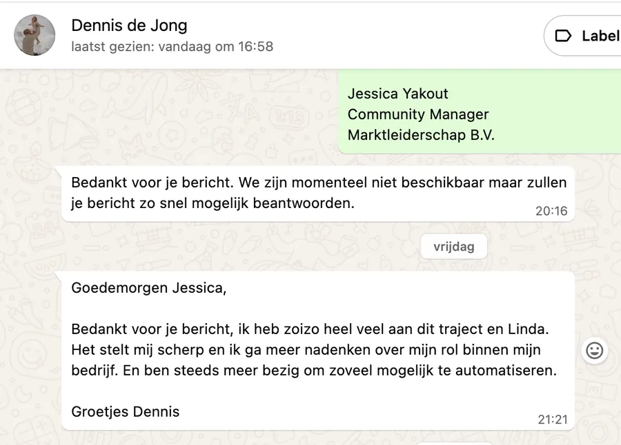 Bericht van Dennis de Jong